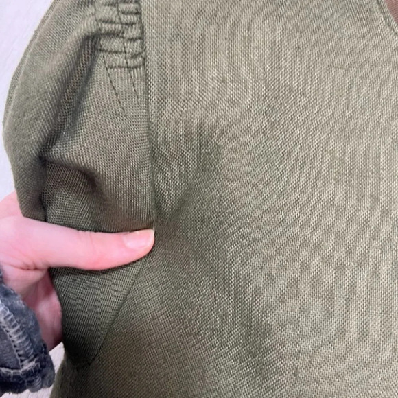 Vintage style jacket Small? Green steampunk Victoriana Cosplay Prairie *flaw* - Picture 5 of 6